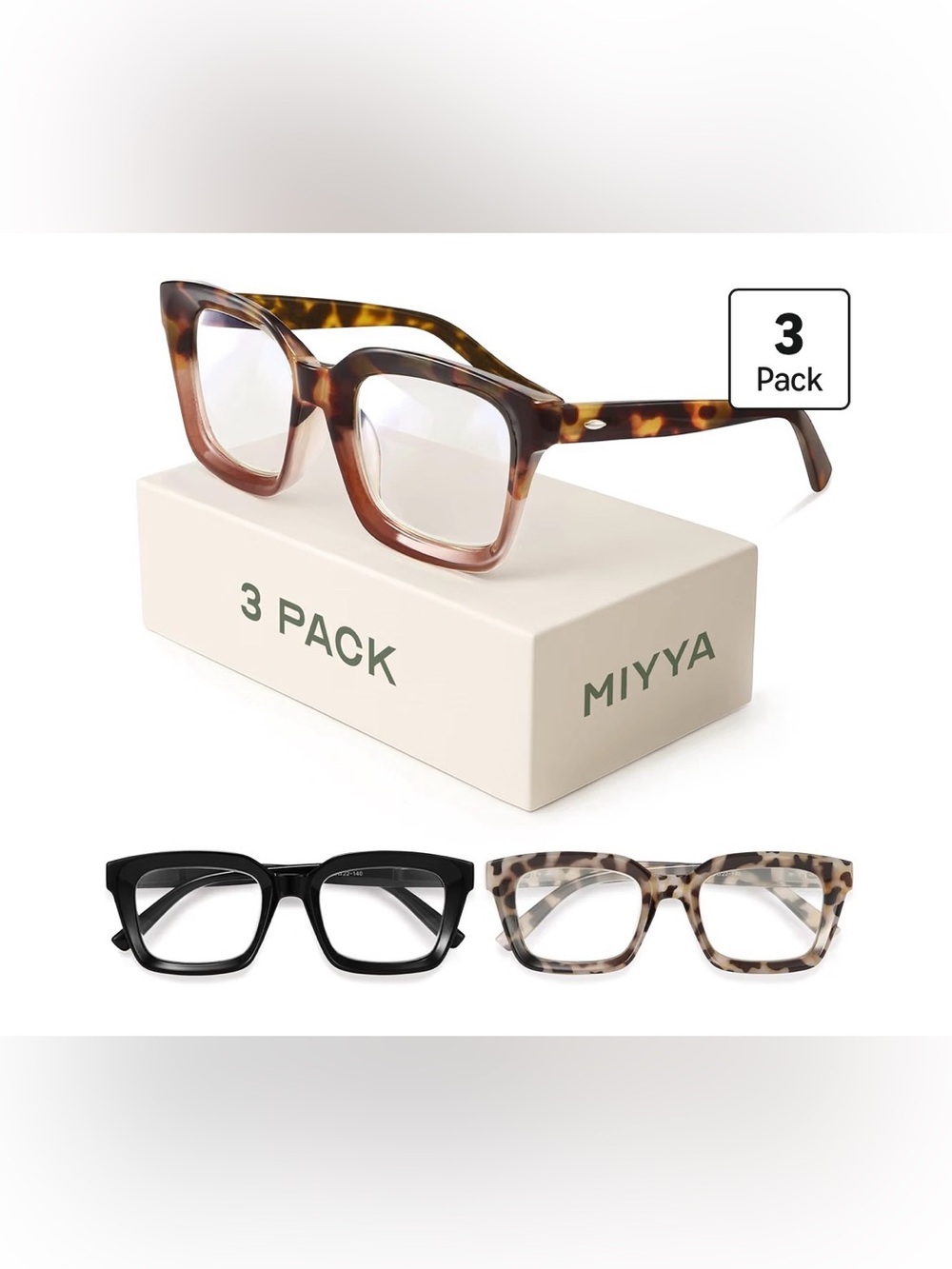 Stylish Reading Glasses for Women, Cheaters +1.5